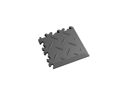 Angle pour dalle PVC Clipsable Fortelock Industry Ultra - Graphite - Finition Larmée - 7mm