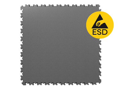 Dalle PVC clipsable Fortelock ESD - Graphite - 7mm