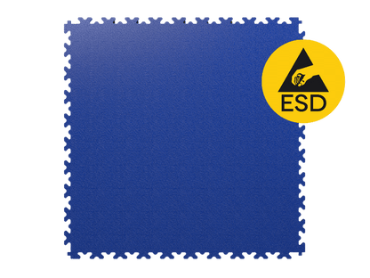 Dalle PVC clipsable Fortelock ESD - Bleu - 7mm