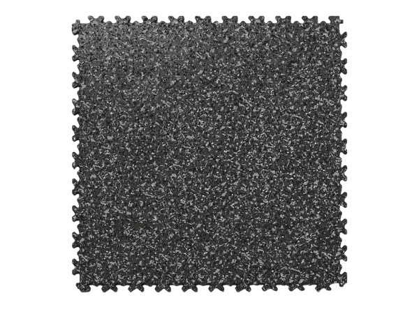 Fortelock Industry Clip-on PVC Tile Granite Impression - 7mm – Black – Black