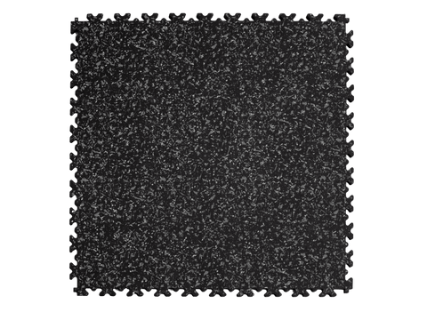 Dalle PVC Clipsable Fortelock Industry Impression Granit - 7mm – Noir / Gris