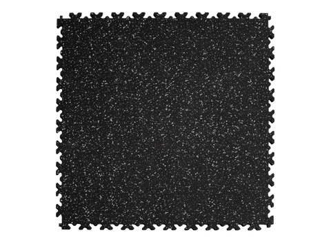 Dalle PVC Clipsable Fortelock Industry Impression Granit - 7mm – Noir / Quartz