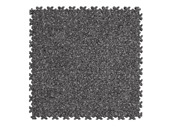Fortelock Industry Clip-on PVC Tile Granite Impression - 7mm – Graphite Classique – Black