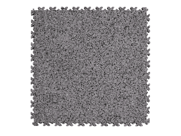 Dalle PVC Clipsable Fortelock Industry Impression Granit - 7mm – Gris Classique · Noir
