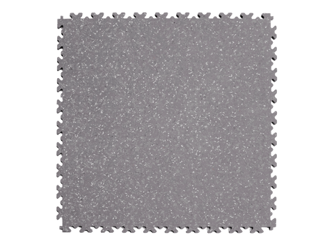 Dalle PVC Clipsable Fortelock Industry Impression Granit - 7mm – Gris clair / Gris