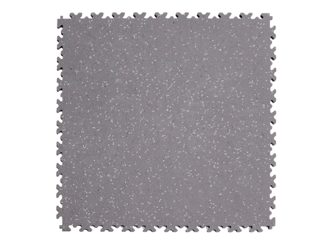 Dalle PVC Clipsable Fortelock Industry Impression Granit - 7mm – Gris clair / Quartz