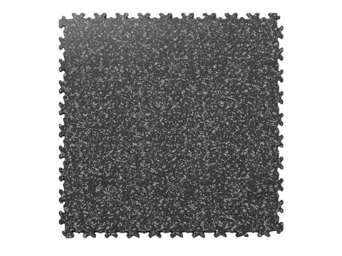 Dalle PVC Clipsable Fortelock Industry Impression Granit - 7mm – Noir / Gris