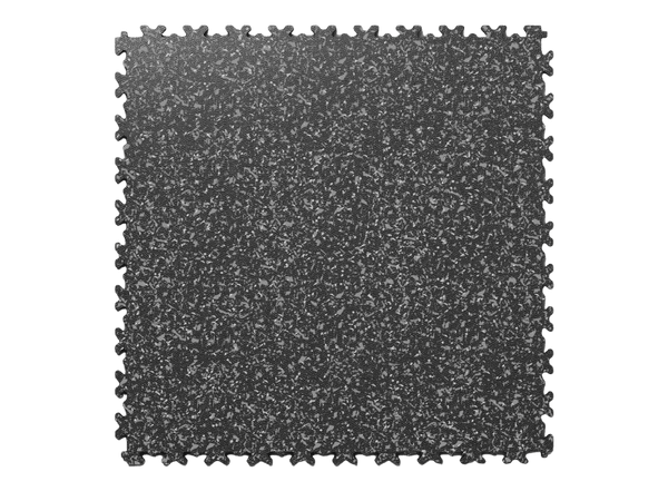 Fortelock Industry Clip-on PVC Tile Granite Impression - 7mm – Black – Gray