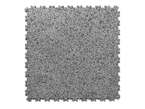 Dalle PVC Clipsable Fortelock Industry Impression Granit - 7mm – Gris / Noir