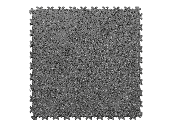Fortelock Industry Clip-on PVC Tile Granite Impression - 7mm – Graphite – Black