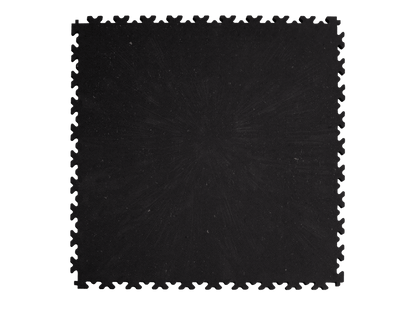 Dalle PVC clipsable Fortelock Industry Ultra 10mm - Eco-recyclée - Noir - Finition Cuir 2420