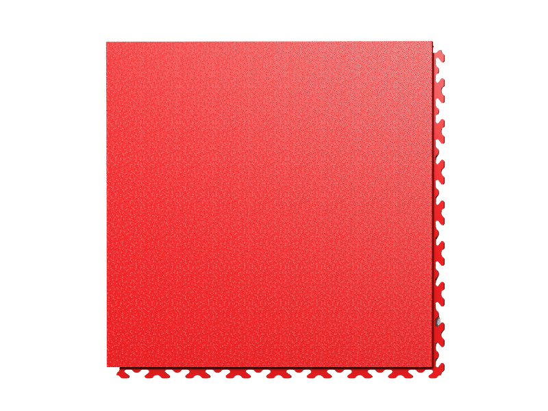 Dalle PVC clipsable Fortelock Invisible - Cuir 2030 - Rouge - 6,7mm