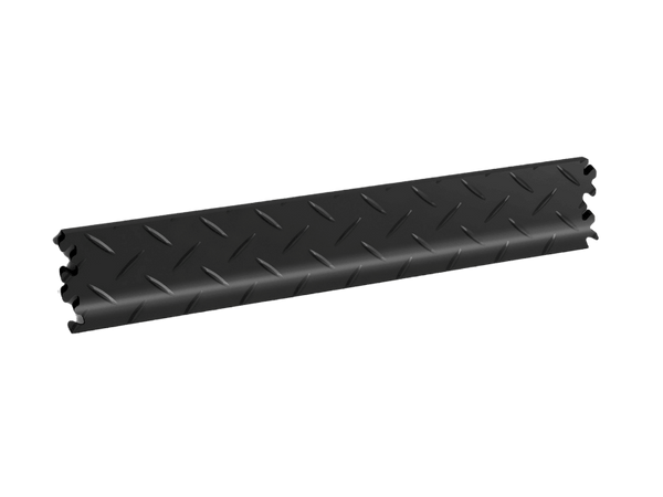 Plinthe pour dalle PVC Clipsable Fortelock Industry et Industry Ultra - Noir - Finition Larmée - 7mm
