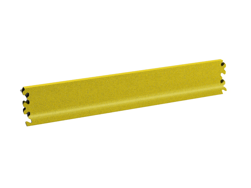 Plinthe pour dalle PVC Clipsable Fortelock Industry et Industry Ultra - Jaune - Finition Cuir - 7mm