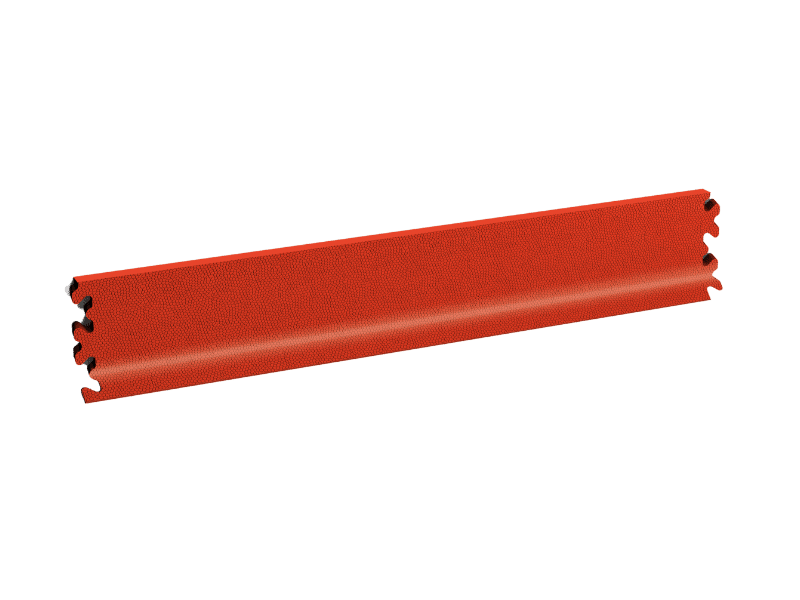 Plinthe pour dalle PVC Clipsable Fortelock Industry et Industry Ultra - Rouge - Finition Cuir - 7mm