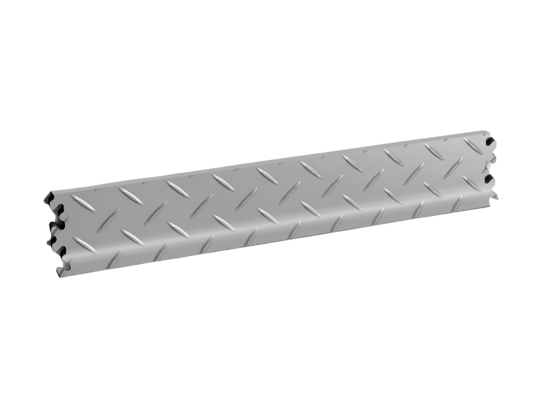 Plinthe pour dalle PVC Clipsable Fortelock Industry et Industry Ultra - Gris - Finition Larmée - 7mm