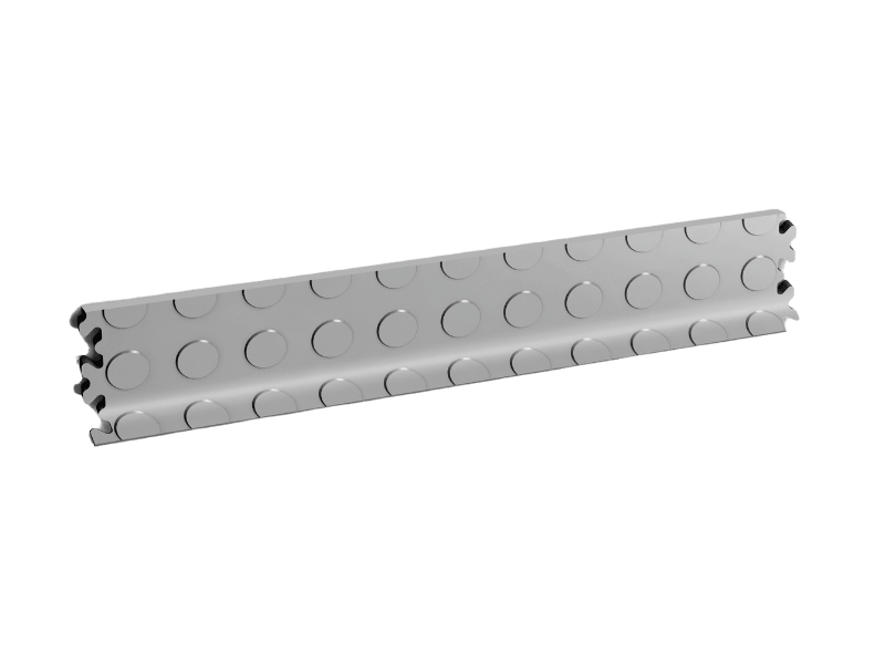 Plinthe pour dalle PVC Clipsable Fortelock Industry et Industry Ultra - Gris - Finition Pastillée - 7mm