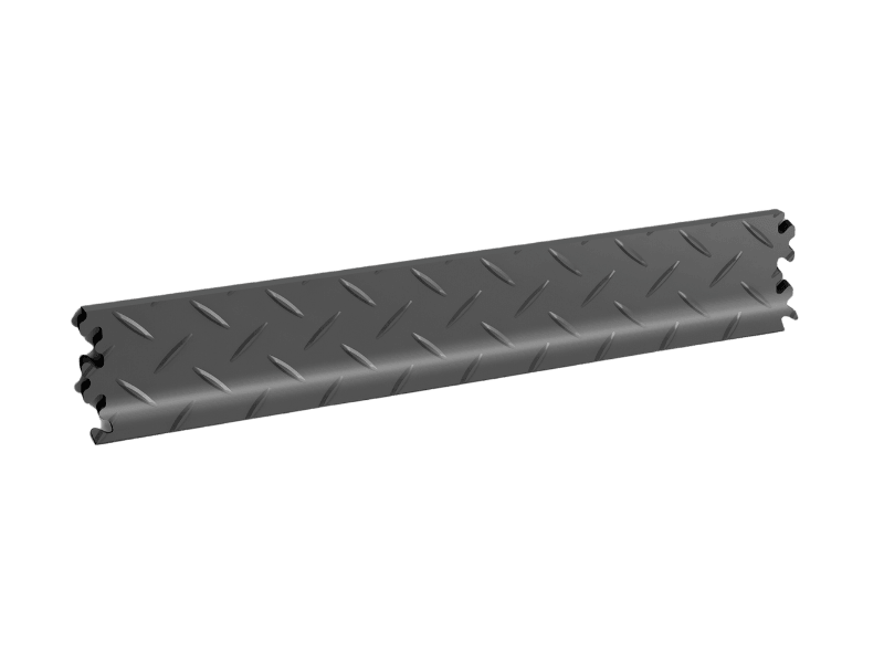 Plinthe pour dalle PVC Clipsable Fortelock Industry et Industry Ultra - Graphite - Finition Larmée - 7mm