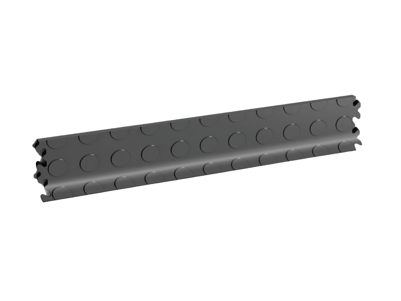 Plinthe pour dalle PVC Clipsable Fortelock Industry et Industry Ultra - Graphite - Finition Pastillée - 7mm