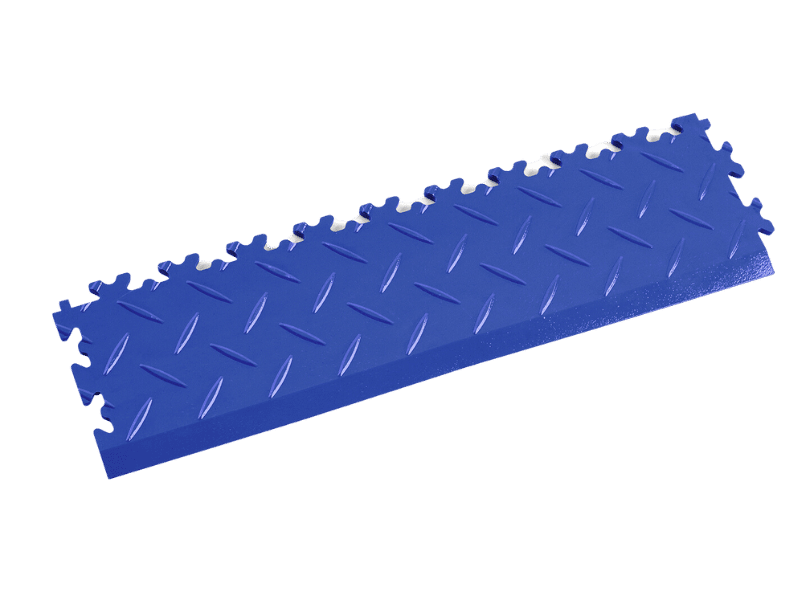 Rampe pour dalle PVC Clipsable Fortelock Industry - Bleu - Finition Larmée - 7mm