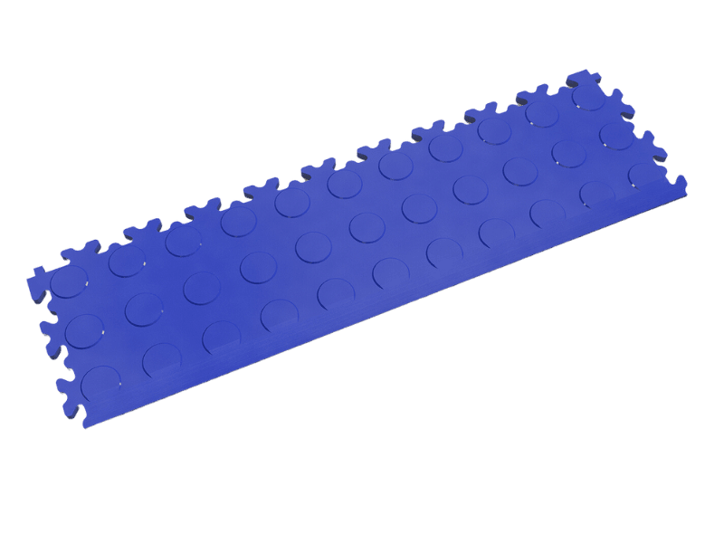 Rampe pour dalle PVC Clipsable Fortelock Industry - Bleu - Finition Pastillée - 7mm