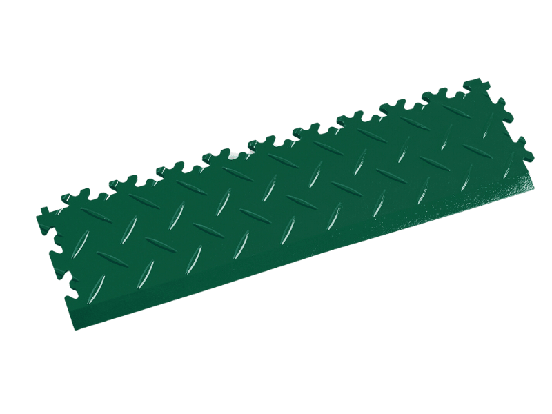 Rampe pour dalle PVC Clipsable Fortelock Industry - Vert - Finition Larmée - 7mm