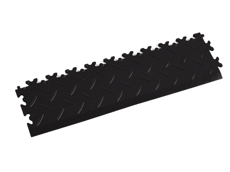 Rampe pour dalle PVC Clipsable Fortelock Industry 7mm – ECO Classique, Larmée (2015), Noir Classique