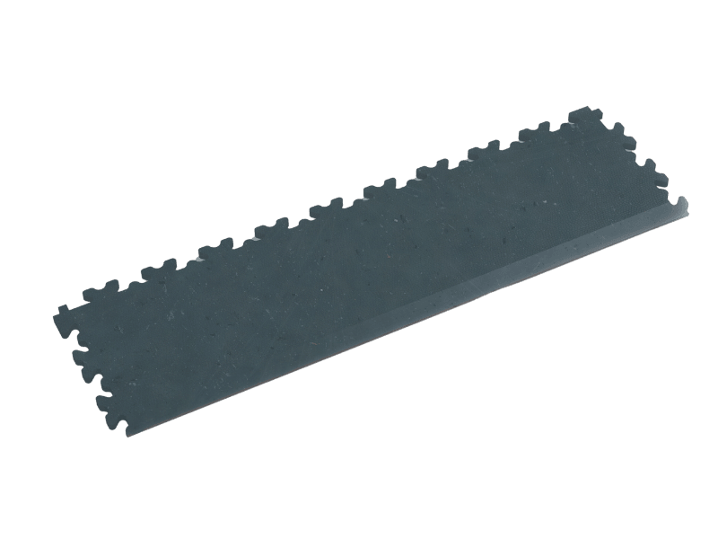 Rampe pour dalle PVC Clipsable Fortelock Industry Eco-recyclée - Bleu - Finition Cuir - 7mm