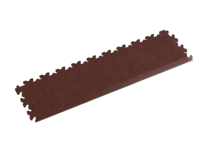 Rampe pour dalle PVC Clipsable Fortelock Industry Eco-recyclée - Marron - Finition Cuir - 7mm