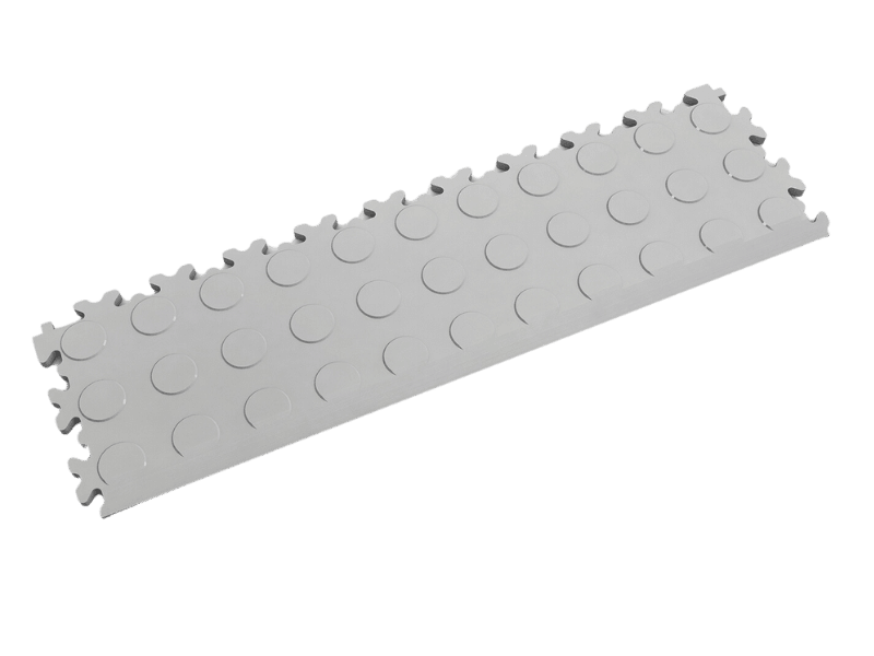 Rampe pour dalle PVC Clipsable Fortelock Industry - Gris - Finition Pastillée - 7mm