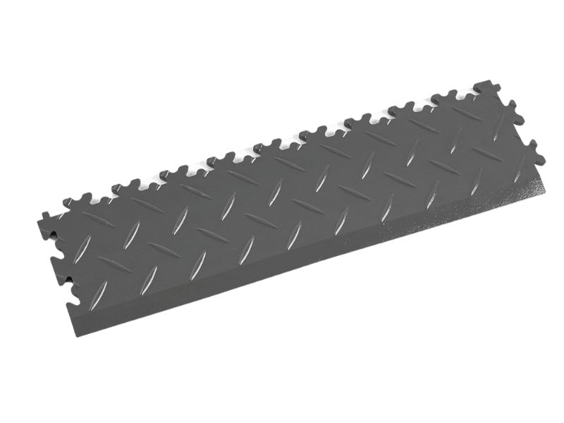 Rampe pour dalle PVC Clipsable Fortelock Industry - Graphite - Finition Larmée - 7mm