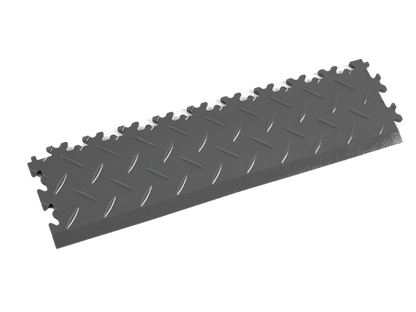 Rampe pour dalle PVC Clipsable Fortelock Industry - Graphite - Finition Larmée - 7mm